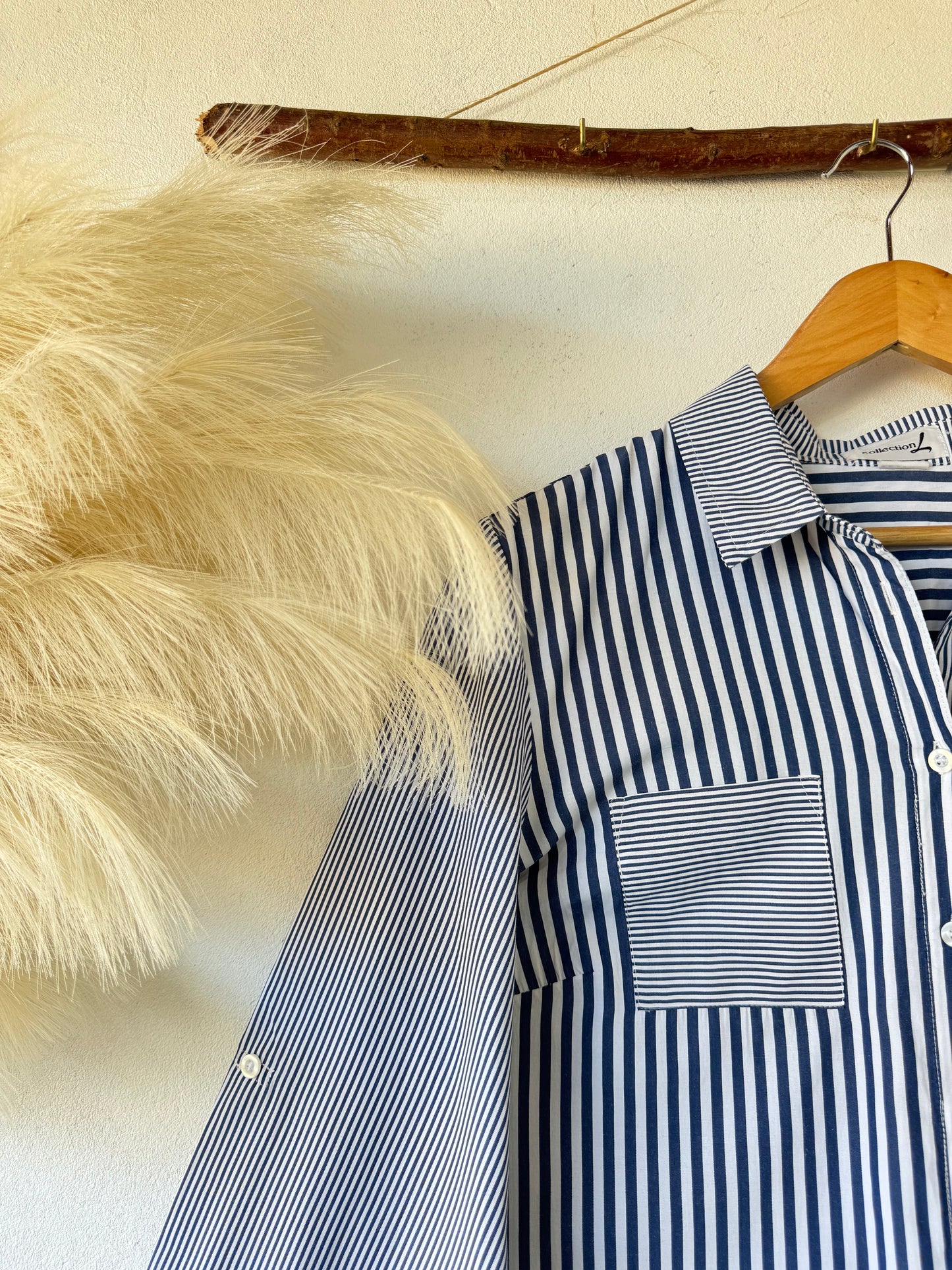 Blusa a Rayas Azul y Blanco