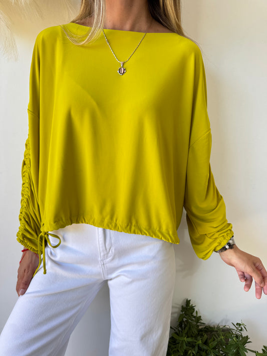 Blusa de Lycra Mostaza