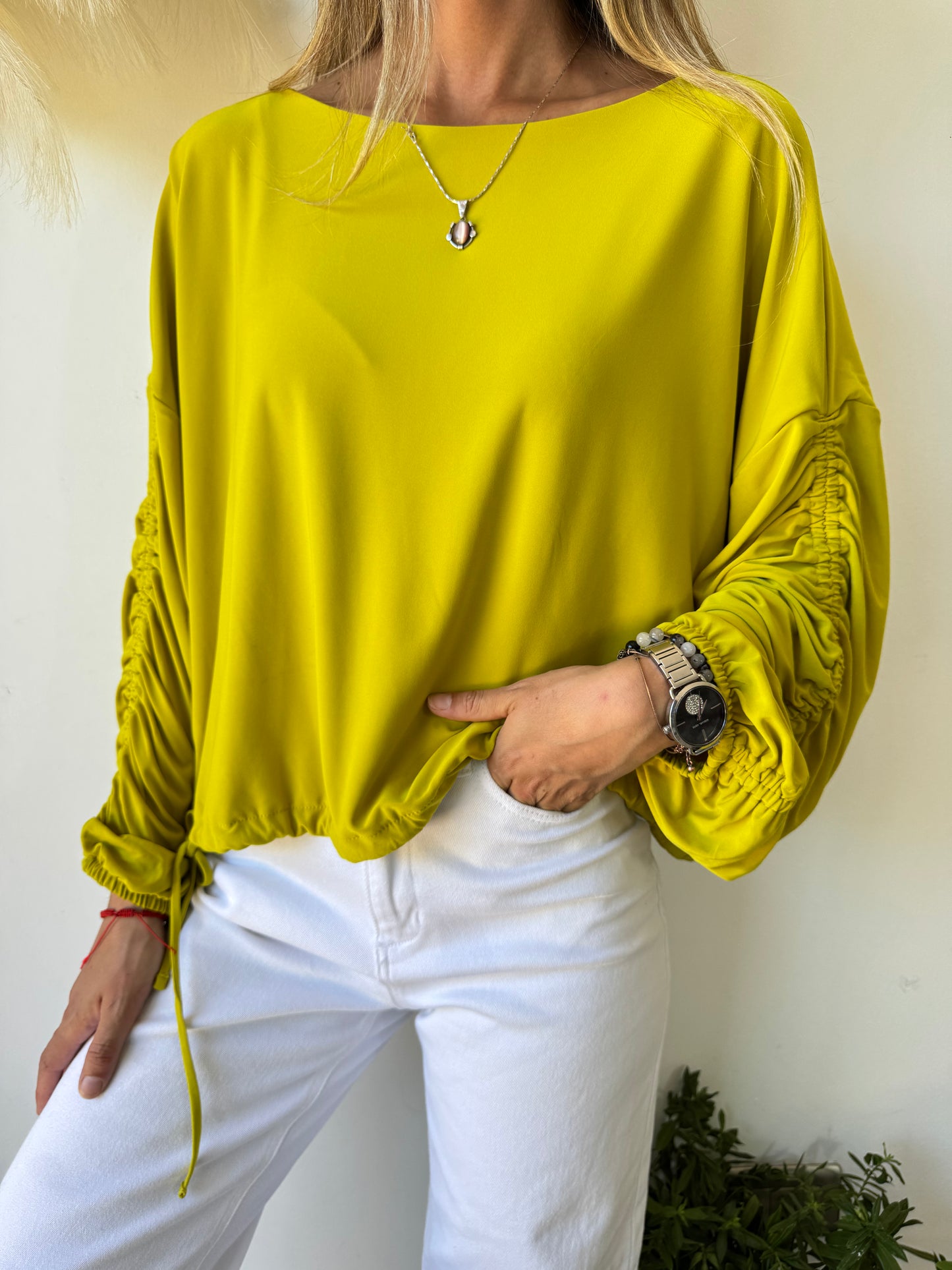 Blusa de Lycra Mostaza