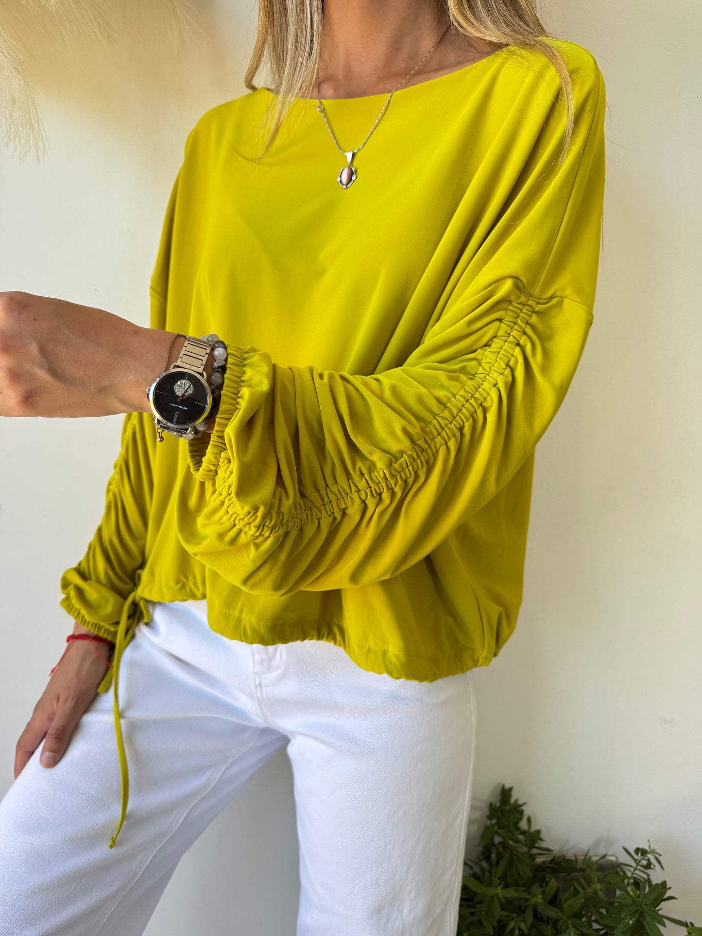 Blusa de Lycra Mostaza